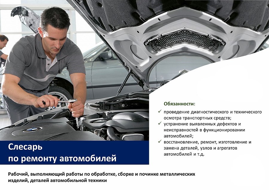 Программа профессионального обучения по переподготовке рабочих по профессии «Слесарь по ремонту автомобилей»